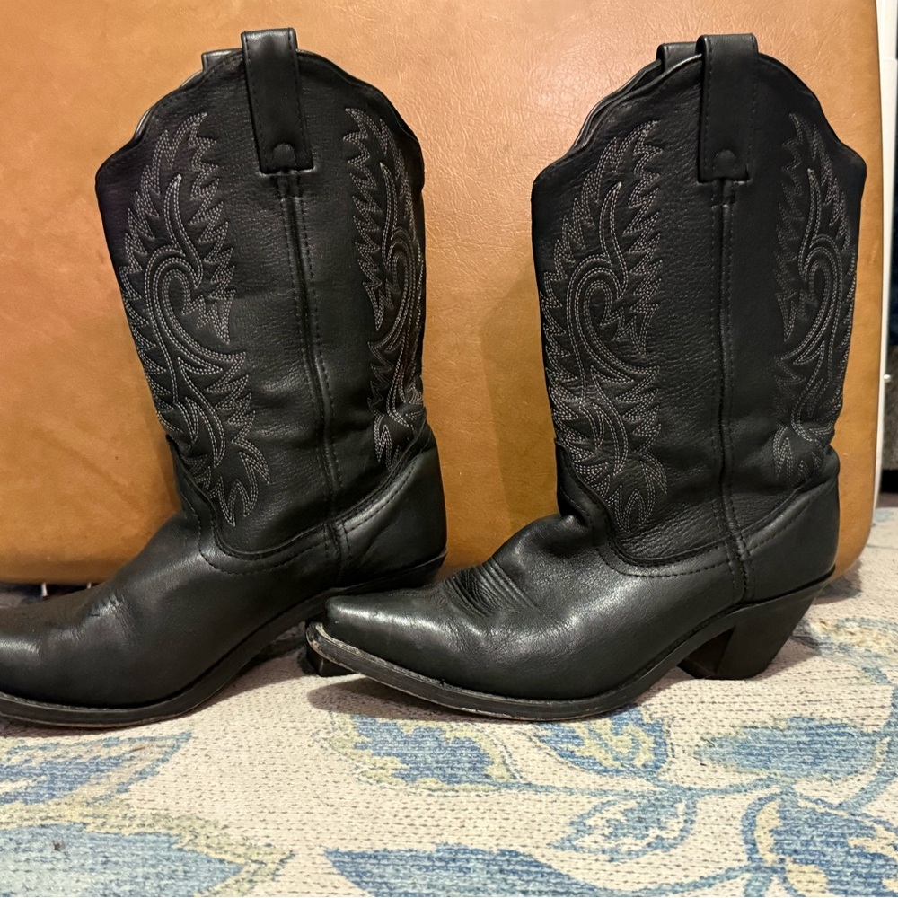 Black Western Cowboy Boots size 9.5